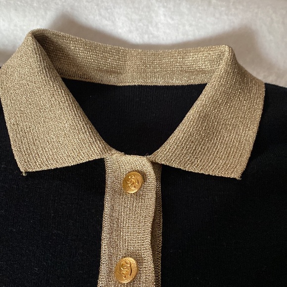 CHANEL SHORT SLEEVES SWEATER/TOP . - Picture 8 of 13